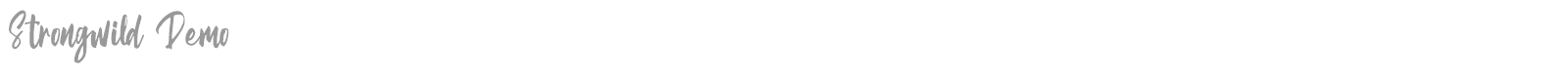 Strongwild font preview